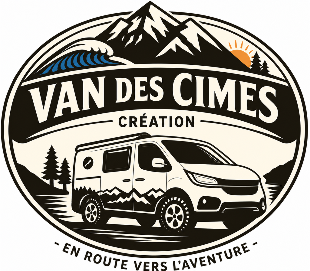logo van des cimes creation haute savoie createur de van amenagé a acheter